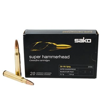 Sako Super Hammerhead 30-06 SPRG (235A) 150 Gr, SP. 100 Rds - GUN AND ...